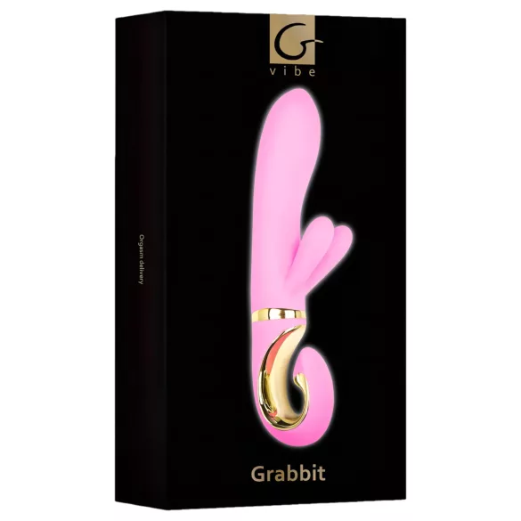 G-Vibe GRabbit - vibrator za G-točku s 3 motora - punjivi - rozi