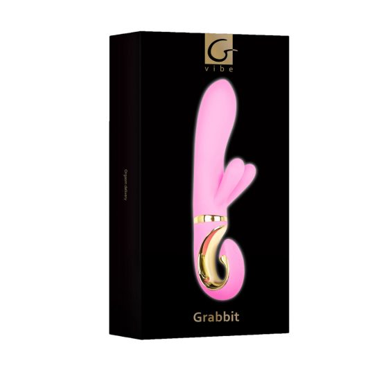 G-Vibe GRabbit - vibrator G-točke s 3 motora na baterije (ružičasti)