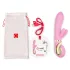 G-Vibe GRabbit - vibrator za G-točku s 3 motora - punjivi - rozi