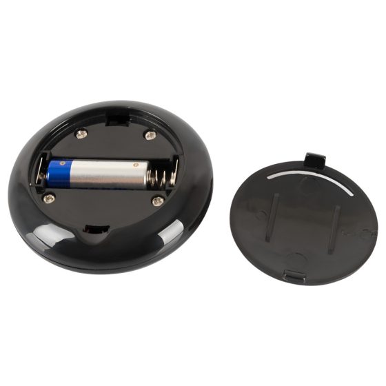 Rebel - analni vibrator na baterije, radio grijanje (crni)