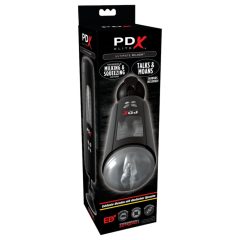   PDX Ultimate Milker - punjivi masturbator za muženje penisa (crni)