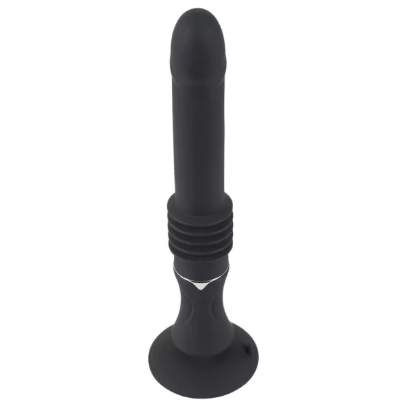 You2Toys - Lökajući vibrator s vakuumskom čašom - crni