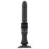 You2Toys Seks Mašina - crni potisni vibrator sa vakuum čašom