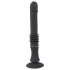 You2Toys Seks Mašina - crni potisni vibrator sa vakuum čašom
