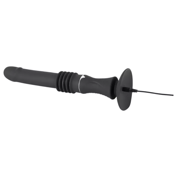 You2Toys - Lökajući vibrator s vakuumskom čašom - crni