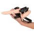 You2Toys - Strap-On - podesivi dvostruki vibrator (prirodna boja)