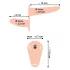 You2Toys - strap-on dupli vibrator - natur
