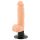 Nature Skin M - realistični vibrator sa testisima, vakum postolje, prirodna boja
