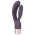 You2Toys Elegant Double - akumulatorski vibrator s klitoralnim krakom (ljubičasti)