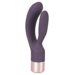   You2Toys Elegant Double - punjivi vibrator za klitoris (tamnoljubičasti)