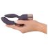 You2Toys Elegant Double - akumulatorski vibrator s klitoralnim krakom (ljubičasti)