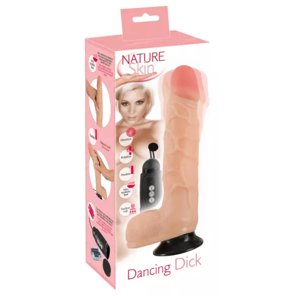 Nature Skin - rotirajući realistični vibrator - prirodna boja