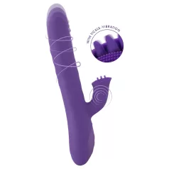   Smile - vibrator s kuglicama i funkcijom guranja - ljubičasti