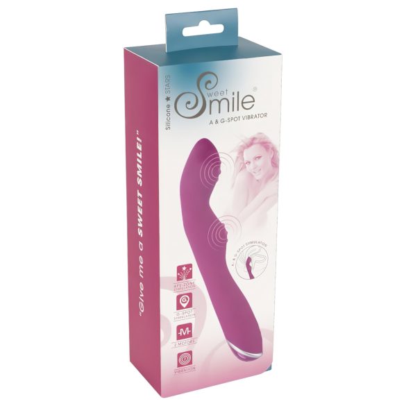 SMILE - fleksibilni vibrator za A i G točku (ružičasti)