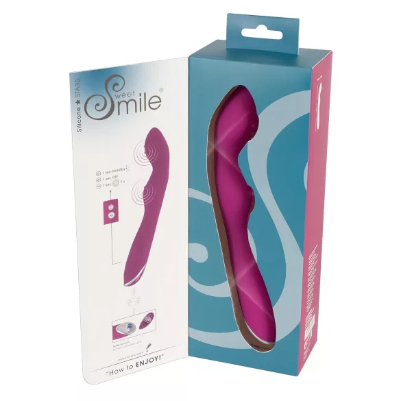 SMILE - fleksibilni vibrator za A i G točku - roza