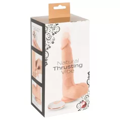 You2Toys - vibrator s potiskom - realističan silikon natur