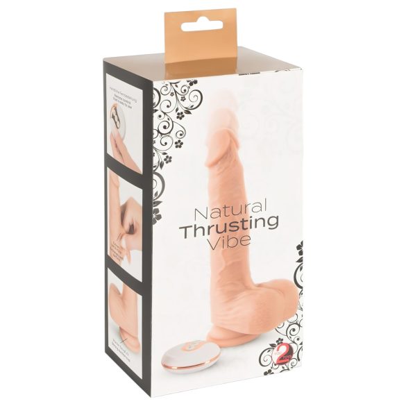 You2Toys - Natural - potiskivački vibrator (prirodna boja)