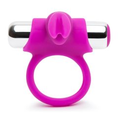   Happyrabbit - punjivi, radio prsten za penis (ljubičasto-srebrni)