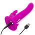 Happyrabbit Strap-On - zec vibracija za pojas (ljubičasti)