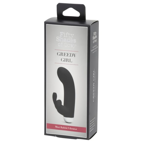 Greedy Girl - crni vibrator s klitoralnim nastavkom