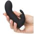 Greedy Girl - crni vibrator s klitoralnim nastavkom