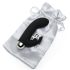 Greedy Girl - crni vibrator s klitoralnim nastavkom