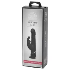   Fifty Shades of Grey - vibrator s funkcijom potiskivanja - crni
