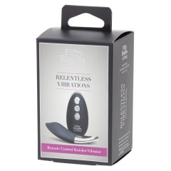   Fifty Shades of Grey Relentless - vibrator za klitoris (crno-srebrni)