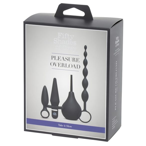 Pedeset nijansi sive Take It Slow - 4u1 analni set (crni)