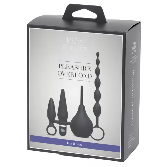 Fifty Shades of Grey - analni set 4u1 - crna