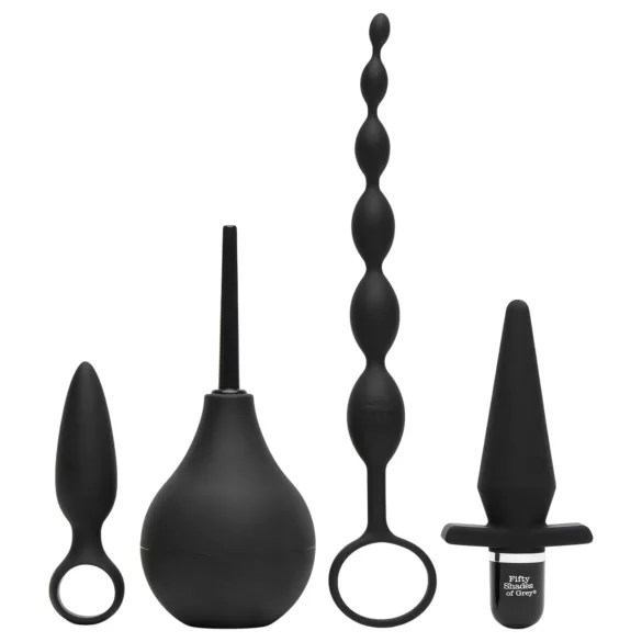 Fifty Shades of Grey - analni set 4u1 - crna