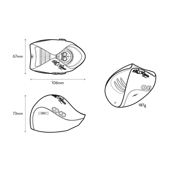 Hot Octopuss - muški masturbator na punjenje - crni