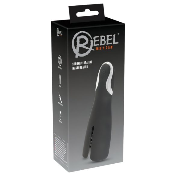 Rebel Strong - akumulatorski vibrator za muškarce (crni)