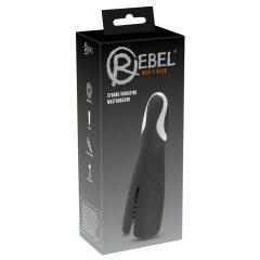 Rebel Strong - bežični vibrator za glans (crni)