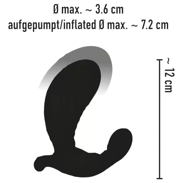 You2Toys - bežični napuhavajući vibrator - crni