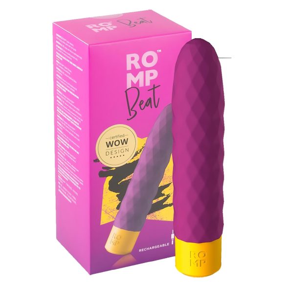 ROMP Beat - punjivi vodootporni vibrator (ljubičasti)
