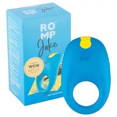 ROMP Juke - vodootporni vibrirajući prsten za penis - plavi