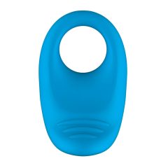   ROMP Juke - punjivi, vodootporni, vibrirajući prsten za penis (plavi)
