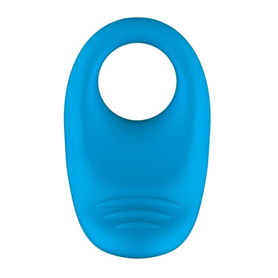 ROMP Juke - punjivi, vodootporni, vibrirajući prsten za penis (plavi)