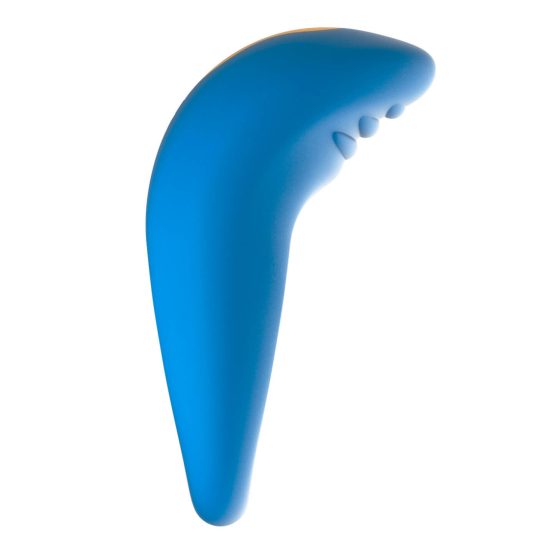 ROMP Juke - punjivi, vodootporni, vibrirajući prsten za penis (plavi)