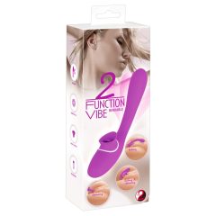   You2Toys - 2-Function Vibe - klitoralni i vaginalni vibrator na punjenje (ljubičasti)
