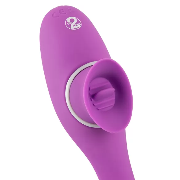 You2Toys - vibrator s 2 funkcije - akumulatorski 2u1 - ljubičasti