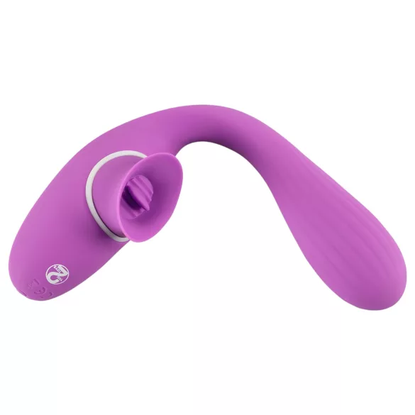 You2Toys - vibrator s 2 funkcije - akumulatorski 2u1 - ljubičasti