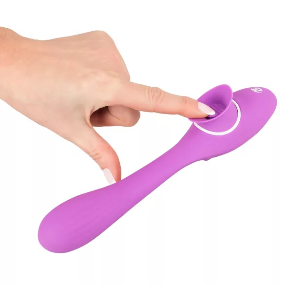 You2Toys - vibrator s 2 funkcije - akumulatorski 2u1 - ljubičasti
