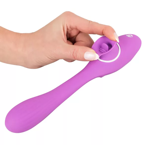 You2Toys - vibrator s 2 funkcije - akumulatorski 2u1 - ljubičasti