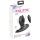 XOUXOU - crni dvokraki analni vibrator na akumulator