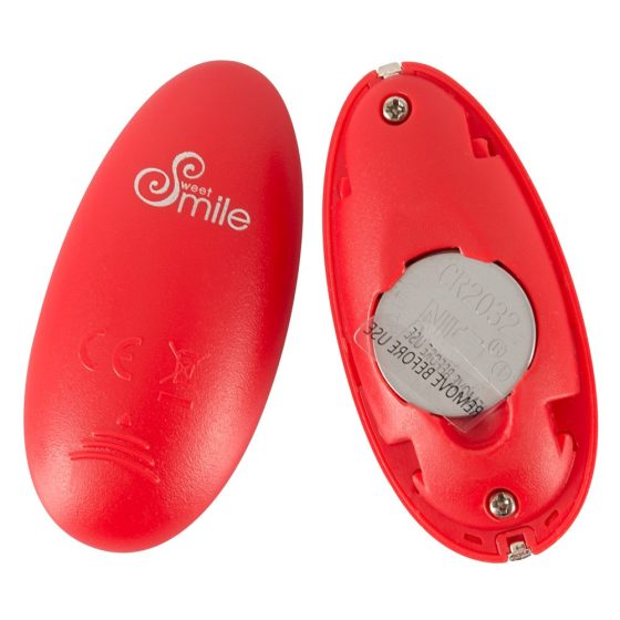 SMILE Love Ball - punjivo, radio vibrirajuće jaje (crveno)