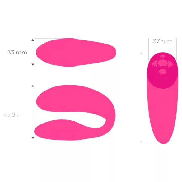 We-Vibe Chorus - pametan vibrator za parove (rozi)