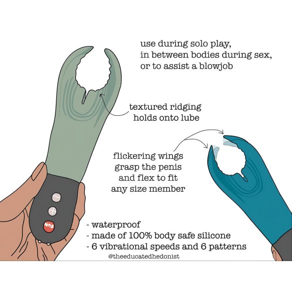 Fun Factory Manta - vibrator za glavu (crni)