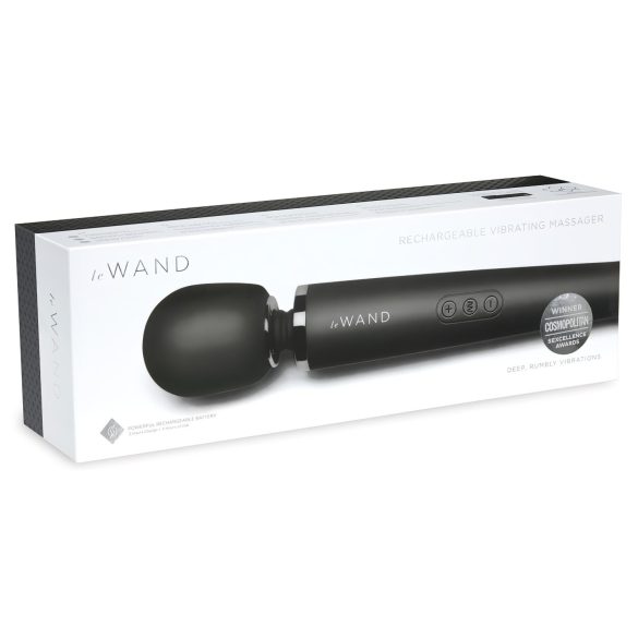 Le Wand Petite - ekskluzivni, punjivi masažni vibrator (crni)